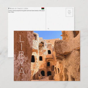 Ksar de Nalut, Líbia Cartão Postal de Viagem