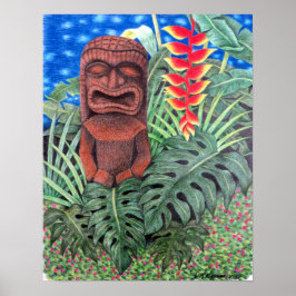Ku Tiki Poster da selva de guerra do Havaí