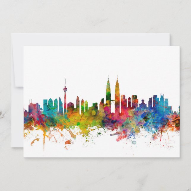 Kuala Lumpur Malásia Skyline (Frente)