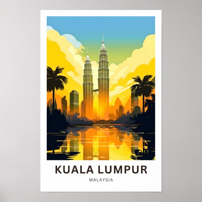 Kuala Lumpur Malásia Viagem Impressão (Frente)