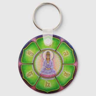 Kuan Yin "Om Mani Padme Hum" Chaveiro