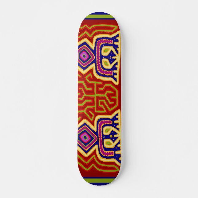 Kuna Indian Ancestral Spirit Skateboard (Frente)