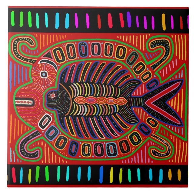 Kuna Indian Pescado Mola (Frente)