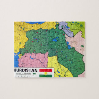 KURDISTAN MAP Quebra-cabeça exclusivo