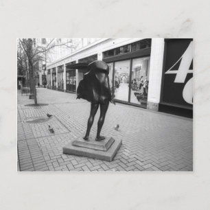 Kvinneakt e o cartão dos pombos