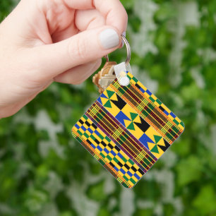 Kwanzaa Kenta Cloth Chaveiro
