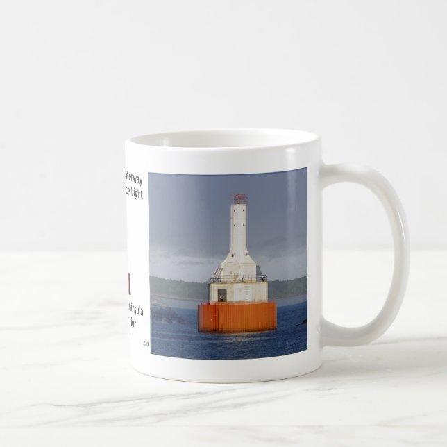 Kweenaw Waterway Upper Entrance Light 2023 caneca (Direita)
