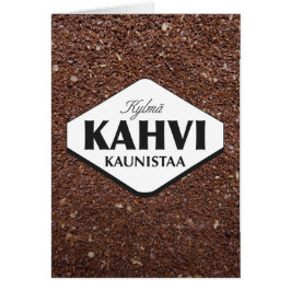 Kylmä Kahvi Kaunistaa Modelo de Cartão 3