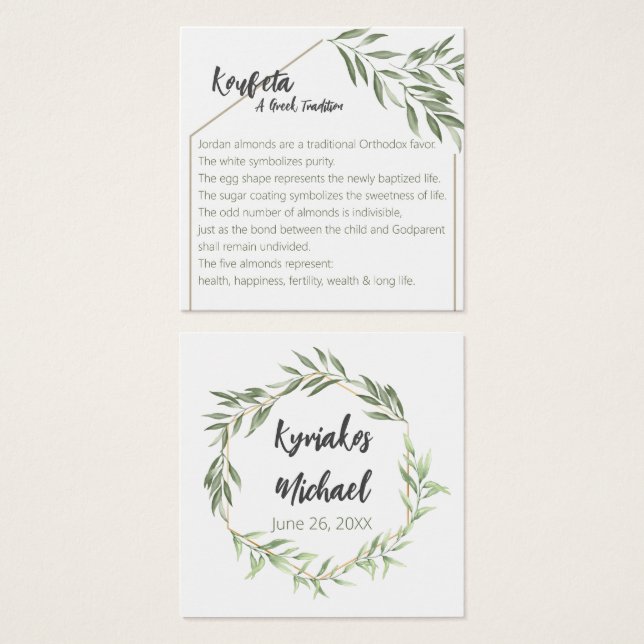 Kyriakos Koufeta Card (Frente & Verso)