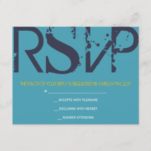 L cartão de resposta de Mitzvah do bastão do bar