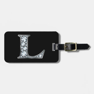 L "Diamond Bling" Etiqueta de Bagagem