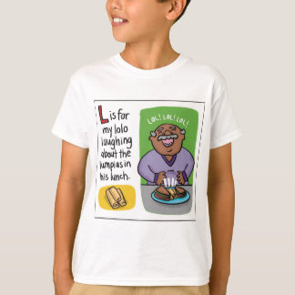 L é para camiseta Lumpia Kids