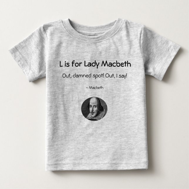 L é para Lady Macbeth ・ Uma Pequena Camisa Shakesp (Frente)