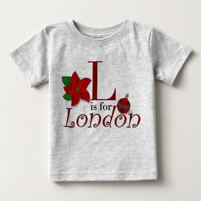 L é para Londres, A Primeira Camiseta de Natal do  (Frente)