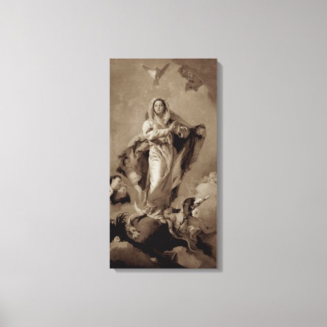 L' Immacolata Concezione - Tiepolo Canvas linho (Frente)