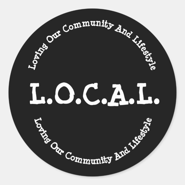 L.O.C.A.L. Decal do adesivo (Frente)