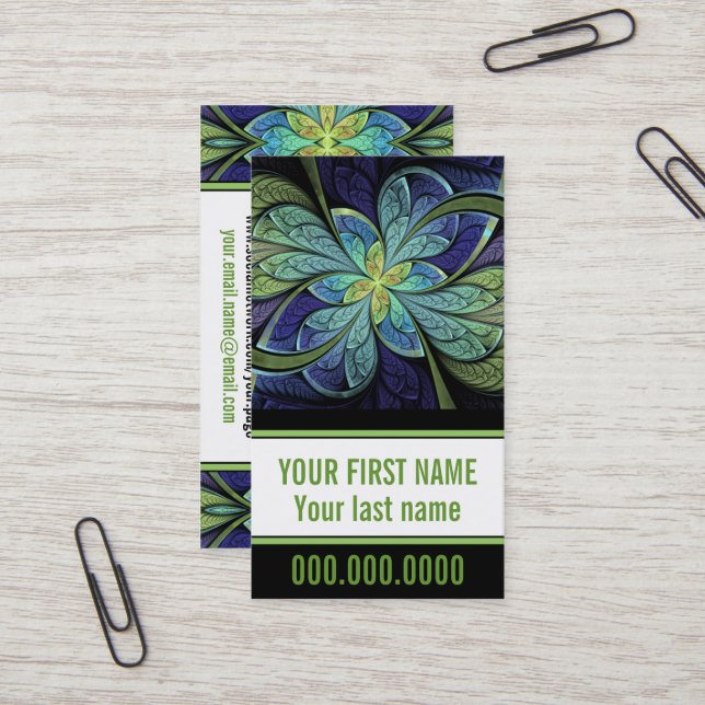 La Chanteuse IV Personal Cartão de visita (Frente/Verso In Situ)