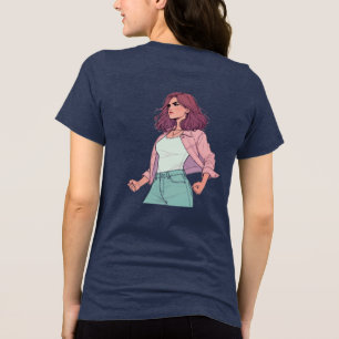 "LA CHICA BRAVA" CAMISETA VERMELHA - CONTRASTE LAT