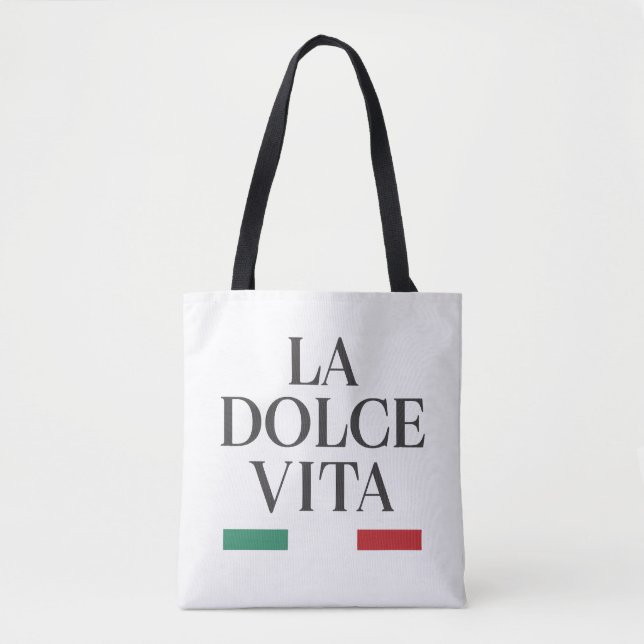 La Dolce Vita Italiana Tote Bag (Frente)