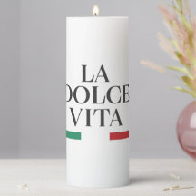 La Dolce Vita Pillar Candle
