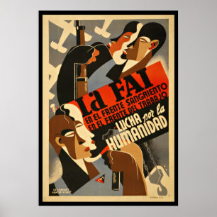 LA FAI - Poster da propaganda da guerra civil