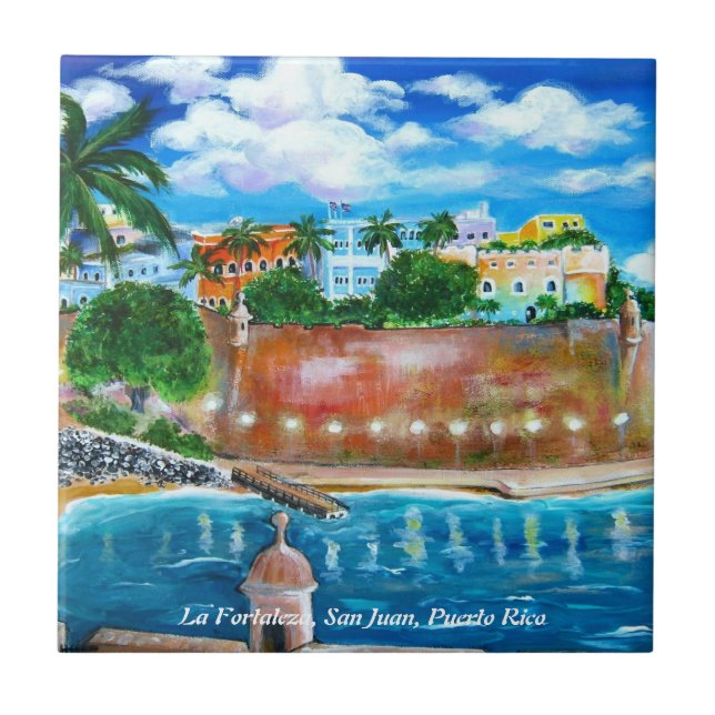 La Fortaleza, San Juan, Puerto Rico - azulejo (Frente)