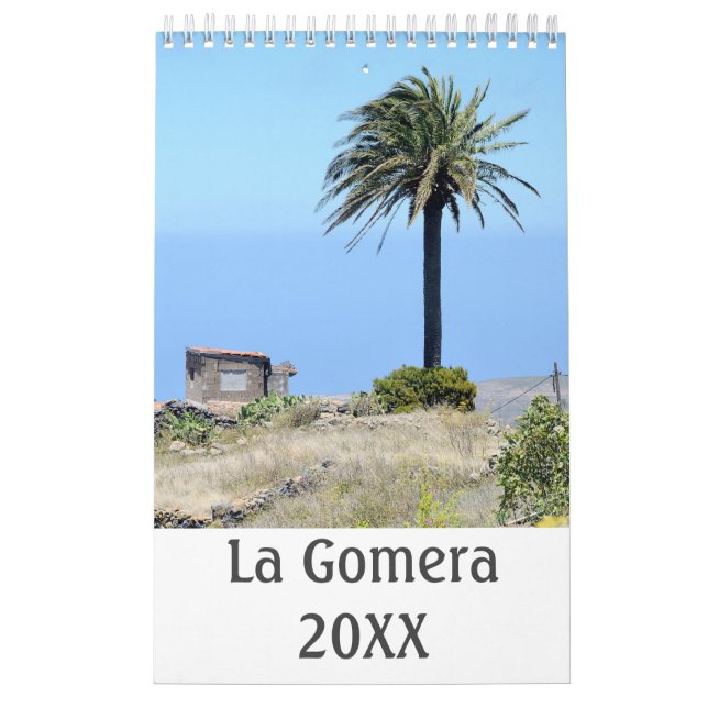 La Gomera, Ilhas Canárias, calendário de 12 meses (Capa)