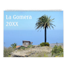 La Gomera, Ilhas Canárias, calendário de 12 meses