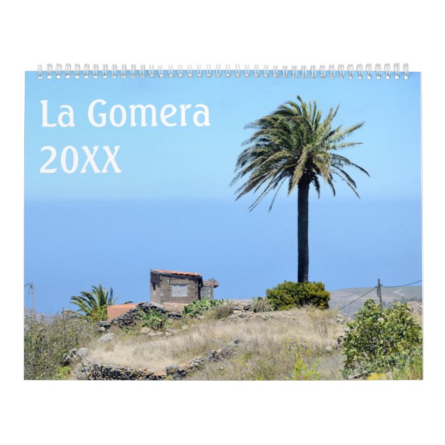 La Gomera, Ilhas Canárias, calendário de 12 meses (Capa)
