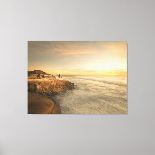 La Jolla Windansea Sunset 54x40 Canvas Extra Grand