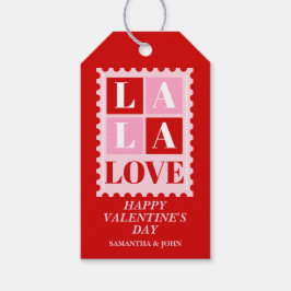 La La Love Etiquetas de Presente do Dia dos Namora