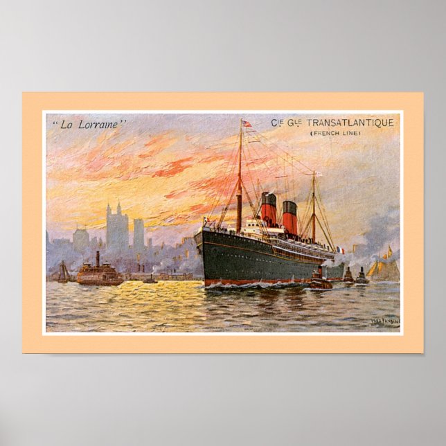 "La Lorraine" - Poster francês (Frente)