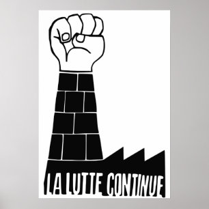 La lutte continua poster