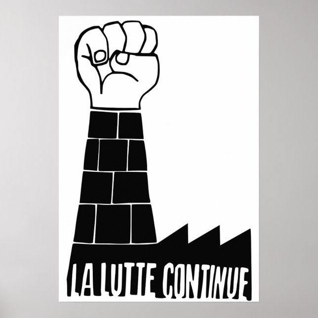 La lutte continua poster (Frente)