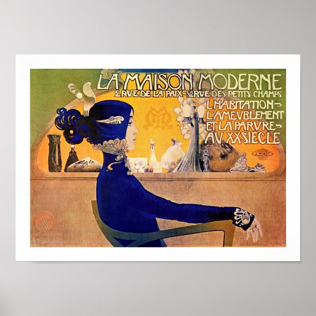 La Maison Moderne - Art Nouveau Impressão por M. O (Frente)