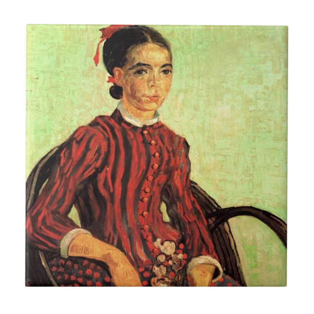 La Mousme, Sentada por Vincent van Gogh (Frente)