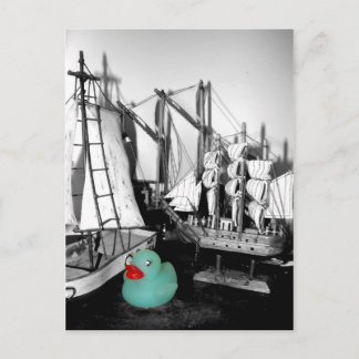 "Lá pela Orla Marítima" cartão postal de pato de b