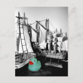 "Lá pela Orla Marítima" cartão postal de pato de b