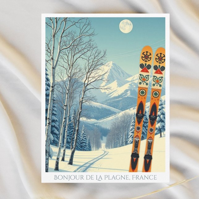 La Plagne França — resort de esqui — Cartão postal (Criador carregado)