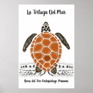 La tortuga Del Mar - Poster da tartaruga marinha