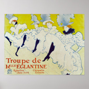 la troup de mlle Elegant poster 1895 por Lautrec