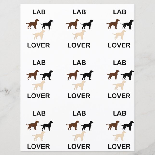Lab Lover todas as cores silhuetas (Frente)
