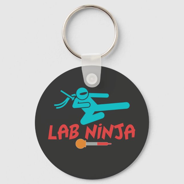 LAB NINJA - CHAVEIRO DE CIENTISTA DE LABORATÓRIO M (Frente)