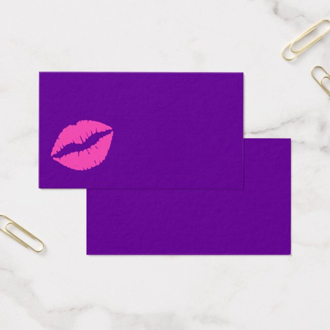 Lábios cor-de-rosa Vazio roxo (Escritótio)