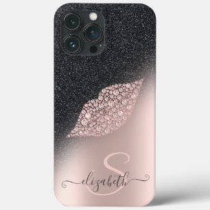 Lábios de Diamantes Brilho Ombre Dourado Rosa
