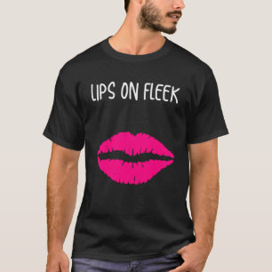 Lábios Engraçados No Fleek Makeup T-Shirt Pullover