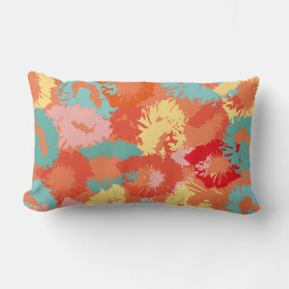 Lábios quentes, almofada de arte retro-pop