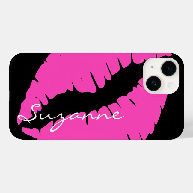 Lábios Rosa Personalizados (Verso (horizontal))