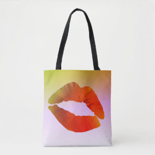 Lábios - Saco de Tote Personalizado de Impressão