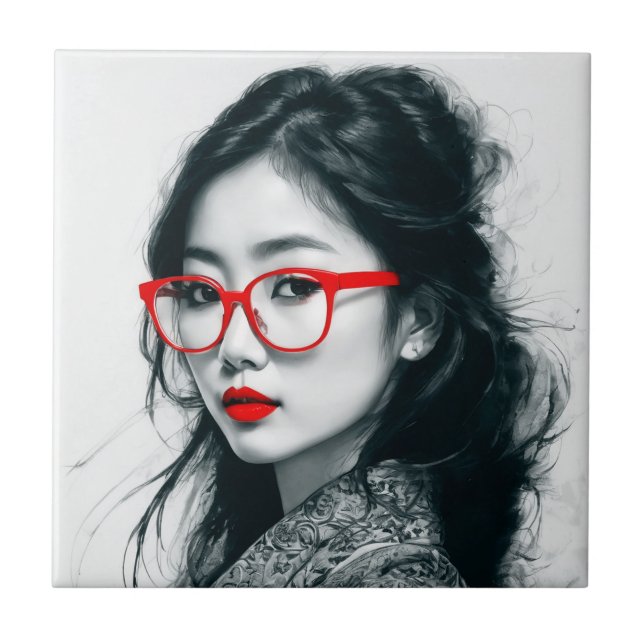 Lábios Vermelhas E Vidro, Retratos, De Cor Branca, (Frente)